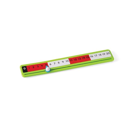 hand2mind Number Paths, Rekenrek Color-Coded Number Line, Teacher Supplies, School Supplies, Math Manipulatives, Classroom Supplies For Teachers Elementary, Kindergarten Homeschool Supplies (Set of 6)