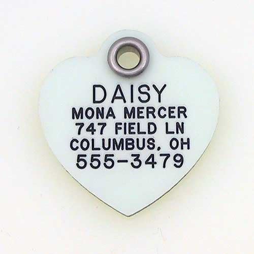 LuckyPet Glow in The Dark Dog and Cat ID Tag - Durable Custom Tags for Pets - Silent Personalized Pet Identification - Easy to Read Engraving - Small, Star
