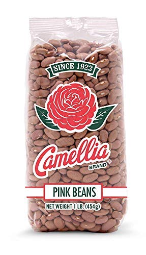Camellia Brand Dried Pink Beans ??Premium Non-GMO legumes for Southwestern Chili, Puerto Rican Habichuelas, Refried Bean, Santa Maria Pinquitos, Soups, Stews, and Rice Dishes ??Gluten-Free, High Protein, Vegan & Vegetarian Friendly, 1 Pound (Pack of 6)