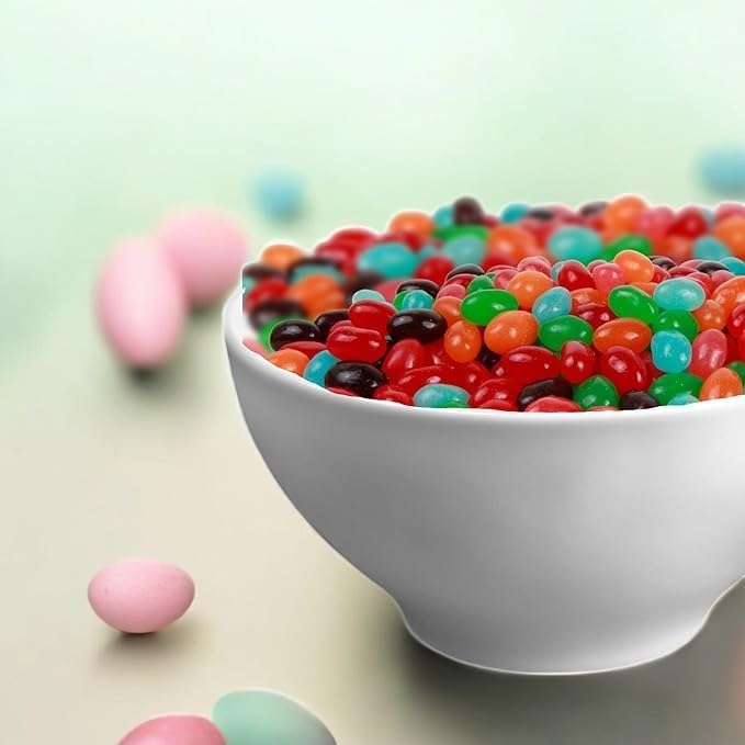 Classic Premium Siganutre Jelly Beans Original Flavor-1.5 lbs Bulk Assorted Flavors Strawberry, Orange, Blue Raspberry, Watermelon, Green Apple, and Grape-Perfect for Easter Holiday Treats and Parties(24 oz)