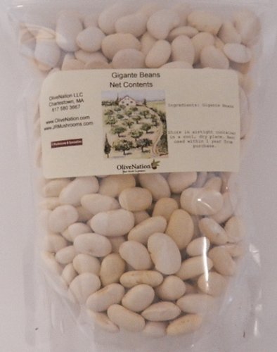 OliveNation Gigante Beans, Dried Greek Giant Bean, Nutritious High Fiber Legume, Non-GMO, Gluten Free, Kosher, Vegan - 1 pound