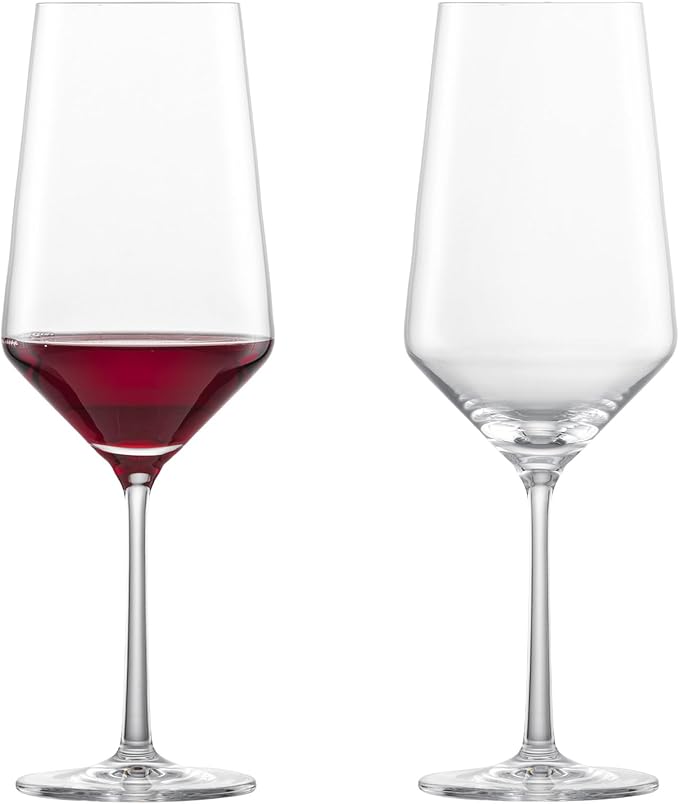 ZWIESEL GLAS Pure Bordeaux Red Wine Glass (Set of 2), Bordeaux Glasses for Red Wine, Dishwasher-Safe Tritan Crystal Glasses, Made in Germany (23 Ounce)