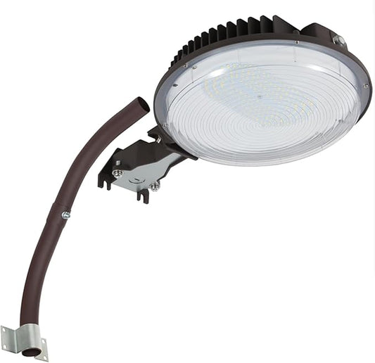 120W LED Barn Light,Dusk to Dawn Outdoor Lighting with Photocell and Mount arm, 5000K Daylight 15600LM,IP65 Waterproof Adjustable Angle Outdoor Flood Light for Yard Garage Securtity Area
