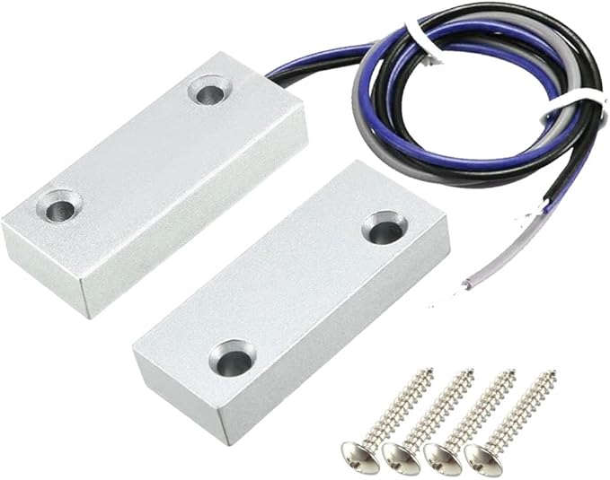 Rolling Door Contact Magnetic Reed Switch Alarm with 3 Wires for N.O./N.C. Applications MC-52