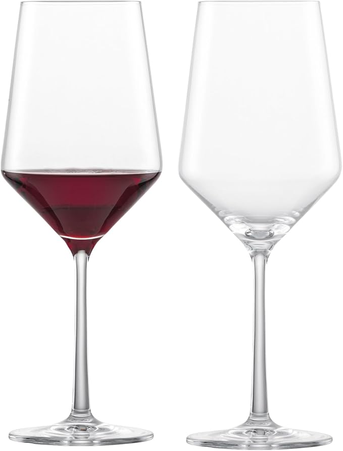 ZWIESEL GLAS Pure Cabernet Red Wine Glass (Set of 2), Graceful Wine Glasses for Red Wine, Dishwasher-Safe Tritan Crystal Glasses, Made in Germany (19 Ounce)