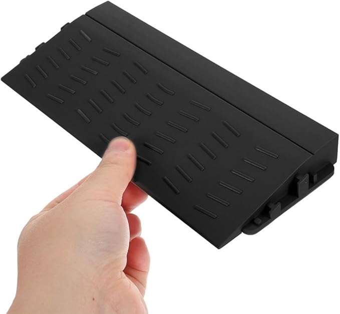 Cabilock Robot Vacuum Threshold Ramp 8.27 Inch Plastic Door Step Ramp for Home and Garage Entry with Anti-Slip Surface for Smooth Climbing