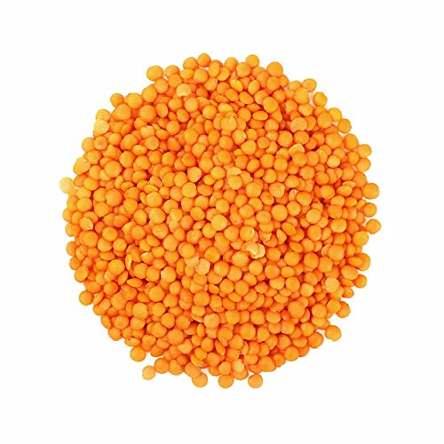 NY SPICE SHOP Red Lentils Whole ??5 Lbs. (Pound) Masoor Dal ??All Natural Split Red Lentils Dry - Nutritious Masur Lentil Beans - Great source of a natural protein, ideal for vegetarians & vegans