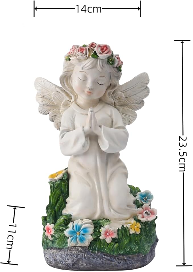Angel Garden Decor Statue Solar Angel Decorations for Yard Outdoor Decorations for Patio Gift for Mom