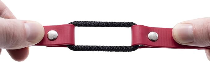 Educator Quick Snap Bungee Dog Collar, Biothane Waterproof & Odorproof, Easy Connect Clasp & D-Ring, Comfort Loop, Trim to Fit, 3/4-Inch, Red – Fits ME-300, ET-300/400, EZ-900, PE-900, PG-300