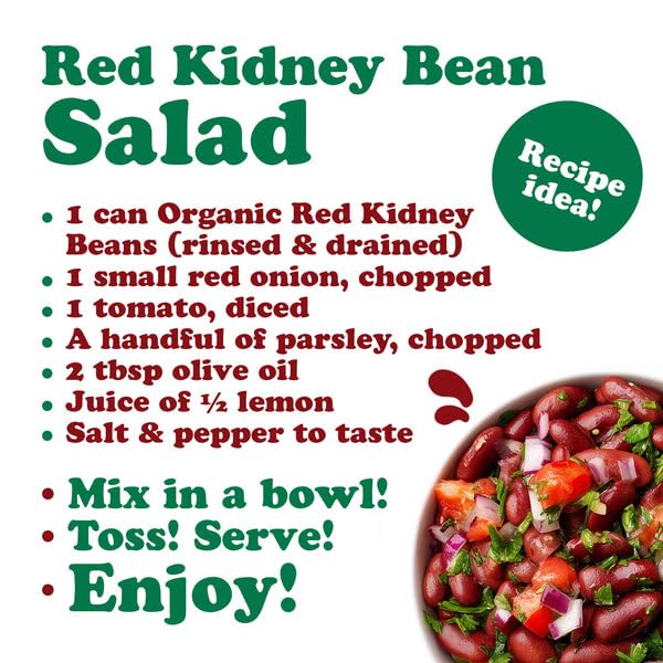 Food to Live Organic Italian Red Kidney Beans, 14 oz (Pack of 2) ??Unsalted, Non-GMO, Vegan. Ready to Eat. Perfect for Salads, Soups, Pasta e Fagioli. Wholesale