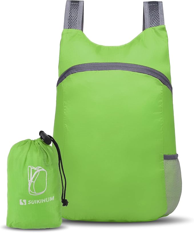 20L Ultra Hiking-Daypack Lightweight Foldable Travel Packable Backpack for Camping Cycling Outdoor,green