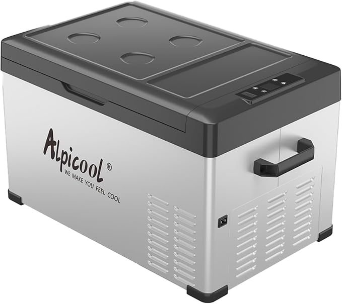 Alpicool C30 Portable Car Freezer, 12 Volt Refrigerator, 28 Quart(26.7 Liter) Fast Cooling 12V Car Fridge, Car Cooler for RV, Truck, Camping, Outdoor -12/24V DC and 100-240V AC