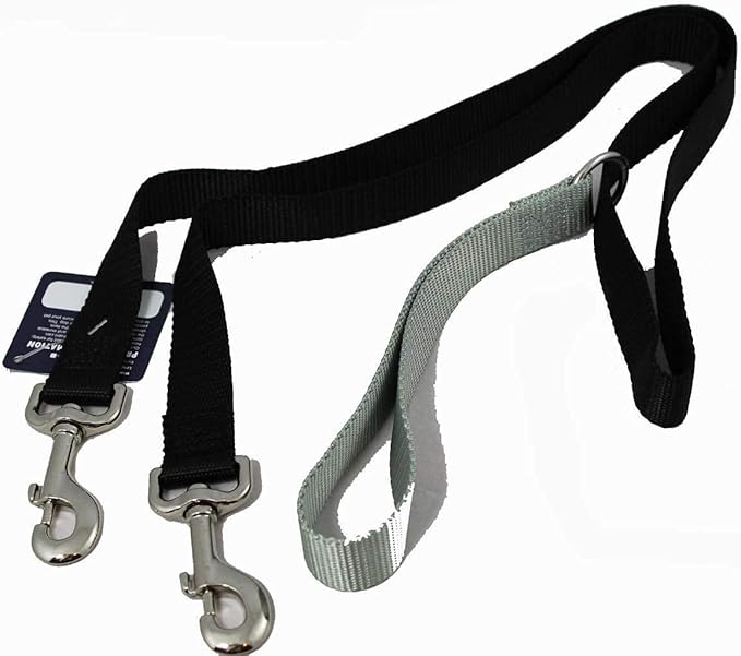 2 Hounds Freedom No Pull 1 Inch Training Leash ONLY Works with No Pull Harnesses Black