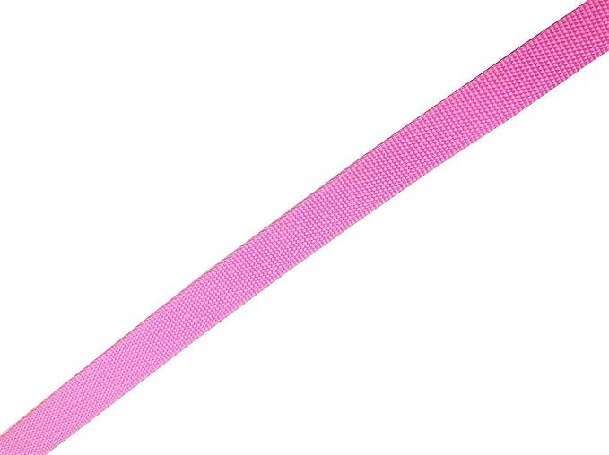 Nylon Dog Leash 16 Feet Long, Walking Training Dog Leashes for Medium Large Dogs(1" X 16 ft, Pink)
