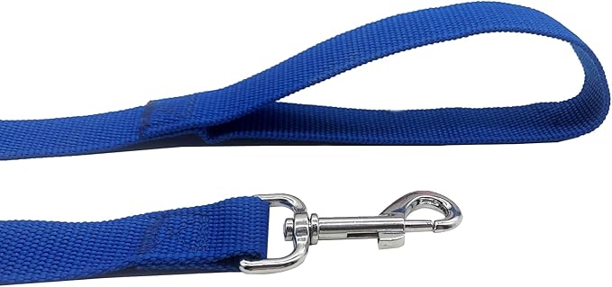 Strong Nylon Dog Leash, 4FT/ 5 FT/ 6FT Dog Leashes for Medium Large Dogs(4 FT, Blue)