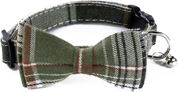 SuperBuddy Dog Collar, Adjustable Dog Collar with Bowtie, Pet Collar for Dog Soft Bowtie Dog Collars for Small Medium Large Pet