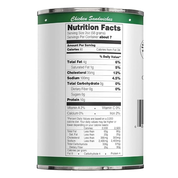 Werling & Sons Canned Chicken 14.5 Oz??Fully Cooked, Ready to Eat | Premium Quality, Recipe-Ready Canned Meat | 5-Year Shelf Life | Pantry Staple for Camping, Survival & Emergency Use | Made in USA | Pack of 12