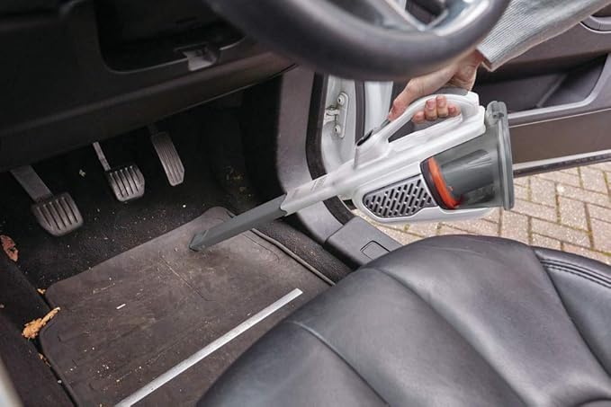 BLACK+DECKER Dust Buster Hand Held Vacuum Cordless Rechargeable, Portable Vacuum for Car, Extended Runtime, Powerful Suction, Extra Long Crevice Tool, AdvancedClean+ (HHVK320J10)