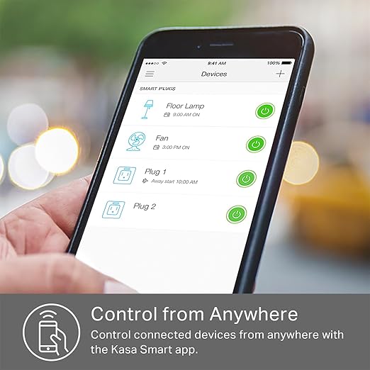 Kasa Smart Plug KP200, In-Wall Smart Home Wi-Fi Outlet Works with Alexa, Google Home & IFTTT, No Hub Required, Remote Control, ETL Certified , White, 1 Pack