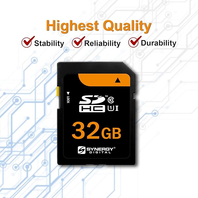 Transcend SD 32GB Card Works With Sony Cyber-shot DSC-W800 Digital Camera Memory Card 32GB Secure Digital (SDHC) Flash Memory Card