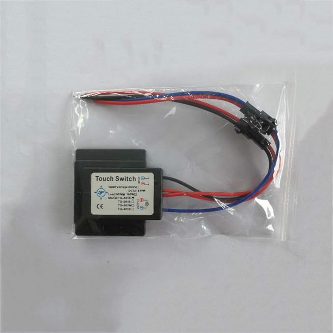 Taidacent Touch Sensor Switch for Bathroom Mirror LED Light Capacitive Touch Light Switch 12V24V Bathroom Smart Glass Capacitance Sensor Module