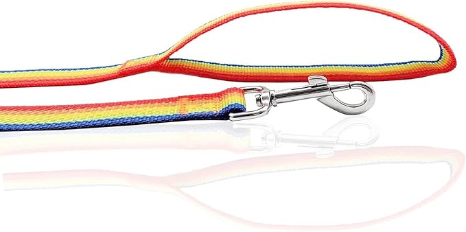 Nylon Dog Leash 8 Feet Long, Walking Training Dog Leashes for Medium Large Dogs