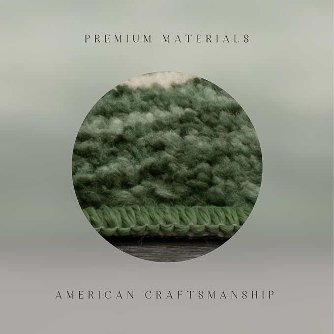 Maples Rugs Marion Bohemian Braided-Style Print Area Rug ??Made in USA ??Low Pile, Non-Slip, Pet-Friendly Indoor Rug for Bedroom, Living Room & Office, 5' x 7', Green