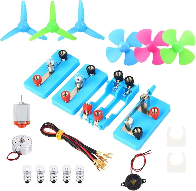 DC Electric Motor Circuit Board Kit, Science Experiments Educational Circuits Learning Kits Set for Kids DIY STEM Toys Engineering Project