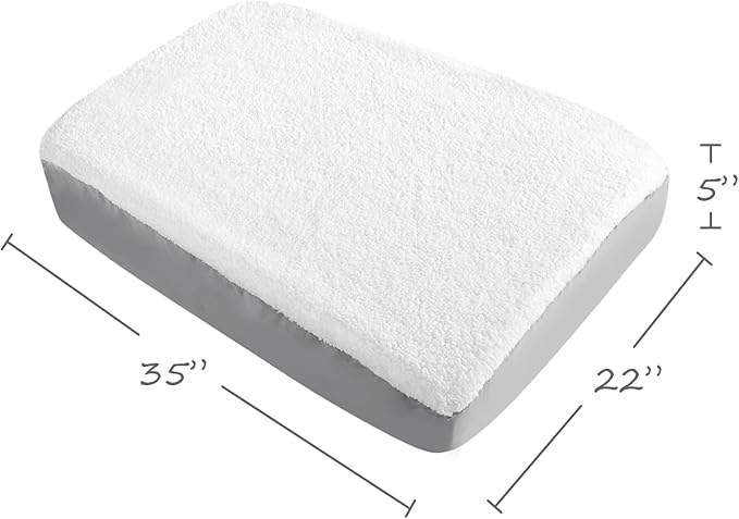 Washable Waterproof Dog Mattress Cover Plush Dog Bed Cover-Easy to Remove and Comfortable