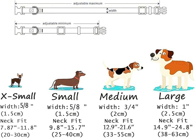Dog Collar with Bohemia Floral Tribal Geometric Patterns - Soft Ethnic Style Collar Adjustable for Small Medium Large Dogs(Red Flower A,XS)