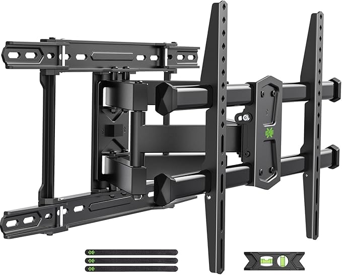 USX MOUNT UL Listed TV Wall Mount for 42"-84" TVs up to 110lbs and 8"-24" Wood Studs, TV Mount with Tilt, Swivel & Extension, Wall Mounts Bracket with Dual Articulating Arms, Max VESA 600x400mm