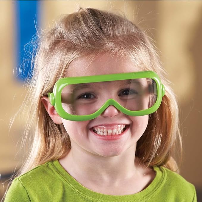 Learning Resources Science Safety Glasses with Stand, Preschool Science, Set of 6, Ages 3+