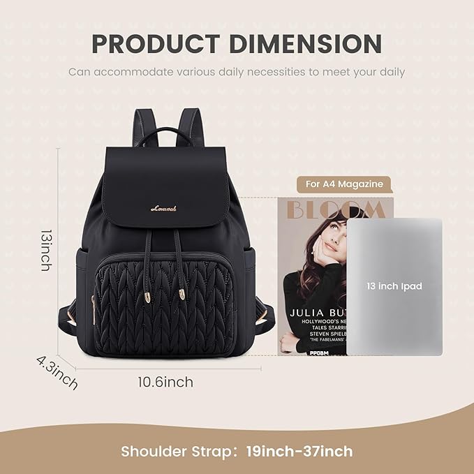 LOVEVOOK Mini Backpack for Women,Small Backpack Purse for Travel Work Cute Backpack Daypack With Anti-theft Pocket Mini Bag for Daily College Shopping