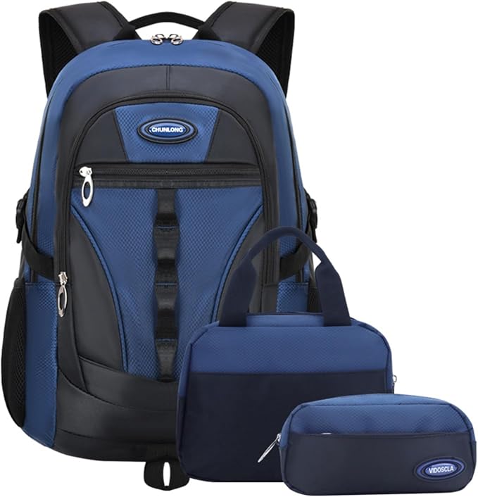 VIDOSCLA Teen Boys School Backpack Set Students Book Bags for Girls Backpack with Lunch Box