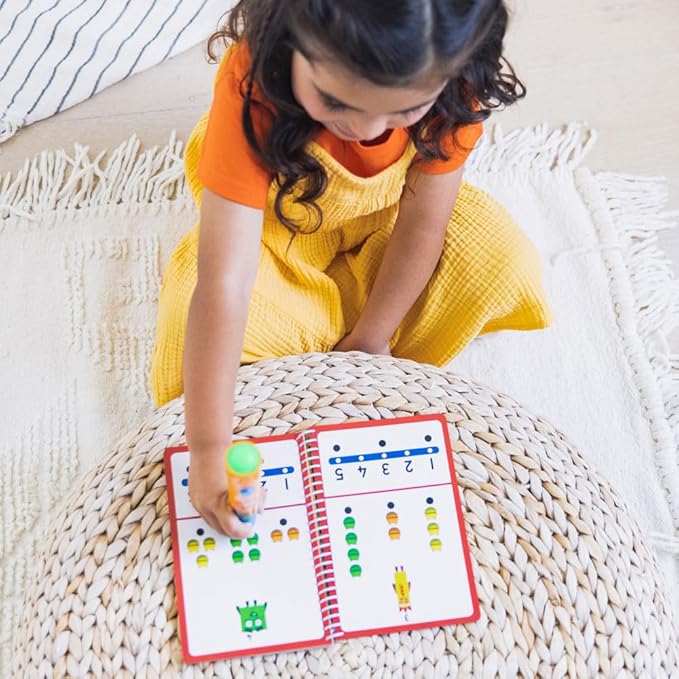 Educational Insights Hot Dots Numberblocks Workbook Numbers 1-10 with Interactive Pen, 75+ Activities, Gift for Kids Ages 4+