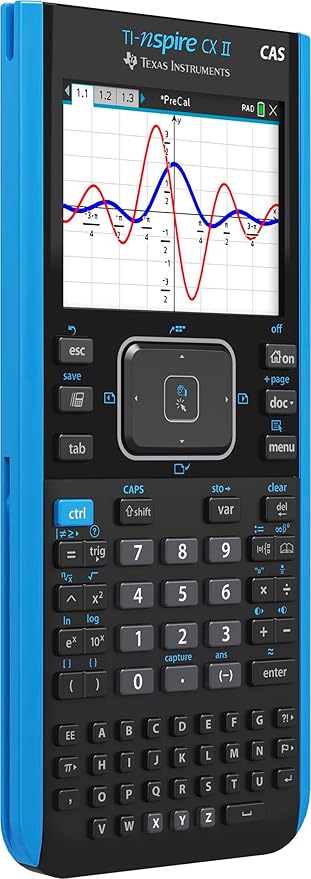 Texas Instruments TI-Nspire CX II CAS Color Graphing Calculator with Student Software (PC/Mac)