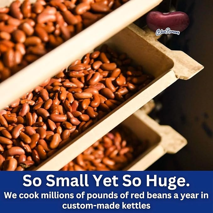 Blue Runner New Orleans Spicy Creole Cream Style Red Beans 16oz Can (Pack of 12)