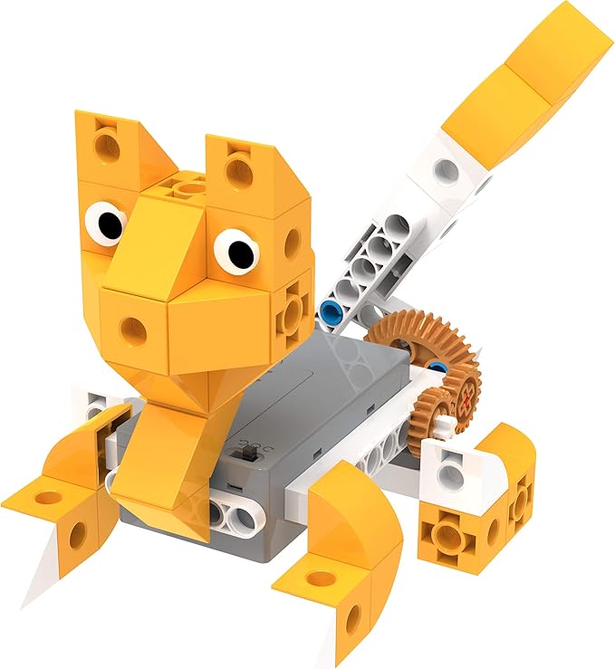 Thames & Kosmos Kids First Robot Pet Shop: Owls, French Bulldogs, Sloths & More! STEM Experiment Kit for Young Engineers | Build 8 Motorized Robots of Cute Animals | Play & Learn with Storybook Manual