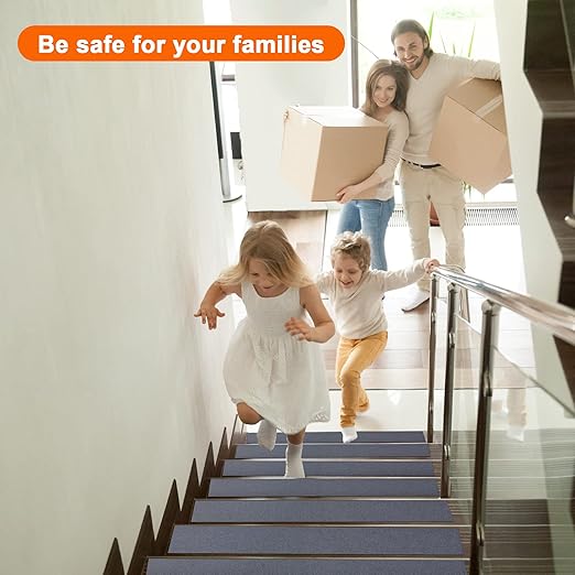 Qingluan Clear Non Slip Tape, 2 inch x 60 feet, Non Skid Tread Safety Tape with High Traction Grit, Grip Tape for Stairs, Steps, Floors, Bathroom