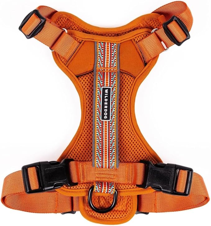 Wilderdog Lightweight Dog Harness with Reflective Straps - Medium - Sienna