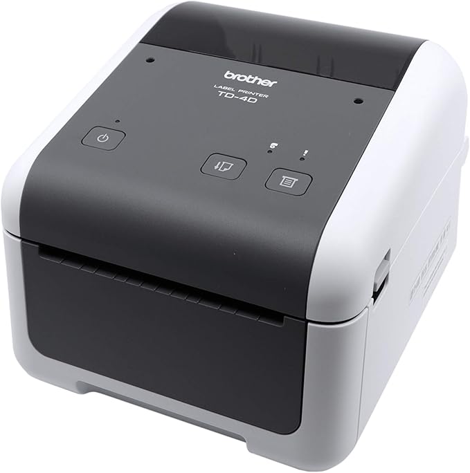 Brother TD4420DN 4-inch Thermal Desktop Barcode and Label Printer, 203 dpi, 8 IPS, Standard USB and Serial, Ethernet LAN