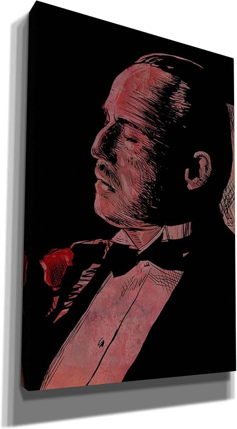Epic Graffiti 'Brando-Godfather' by Giuseppe Cristiano, Canvas Wall Art, 40"x60"