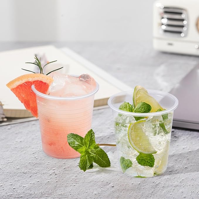 1500 Pack 3 oz Clear Plastic Cups, Small Bathroom Cups, Disposable Mouthwash Cup, Cold Party Drinking Cup, Perfect for Whiskey, Juice, Soda, Coffee