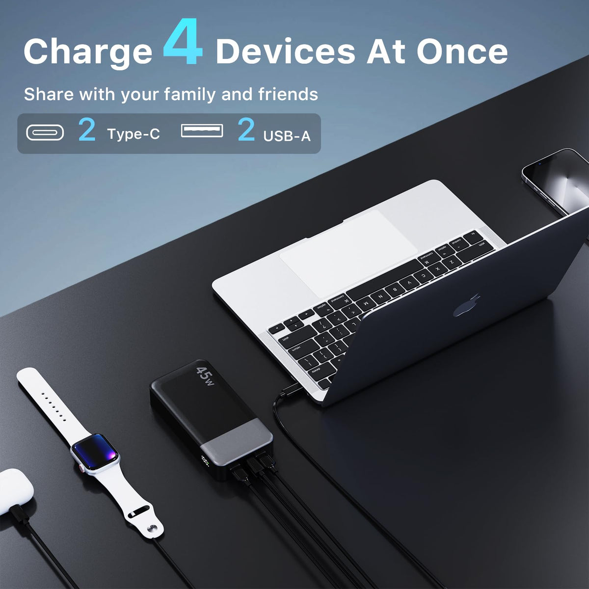 NOBIS Portable Power Bank - 45W, 20000mAh