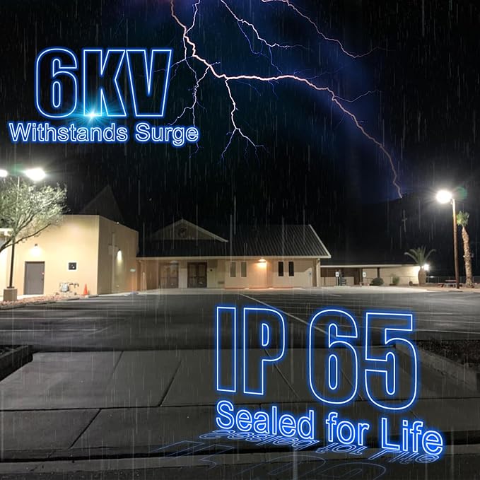 400W Parking Lot Lighting 60000Lm LED Parking Lot Lights Commercial with Smart Photocell Dusk to Dawn 5000K Street Light with SlipFitter Mount for Parking Lot,Yard,Driveway- 2Pack 7Yrs Warranty