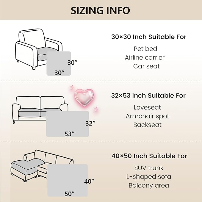 gogobunny 100% Double Sided Waterproof Dog Blanket Soft Pet Bed Cover Reversible Protect Furniture Couch Sofa Car for Puppy Large Dog Cat (Dark Charcoal/Light Charcoal, 32x53 Inch (Pack of 1))