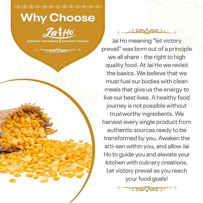 Jai Ho Certified Organic Kabuli Chana Garbanzo Beans 4 lb | Chickpeas Lentils | Indian Kabuli Chole Chana | USDA Organic | Non-GMO | Chemical-Free | Premium Quality Kosher (4 Pound, Chana Dal)
