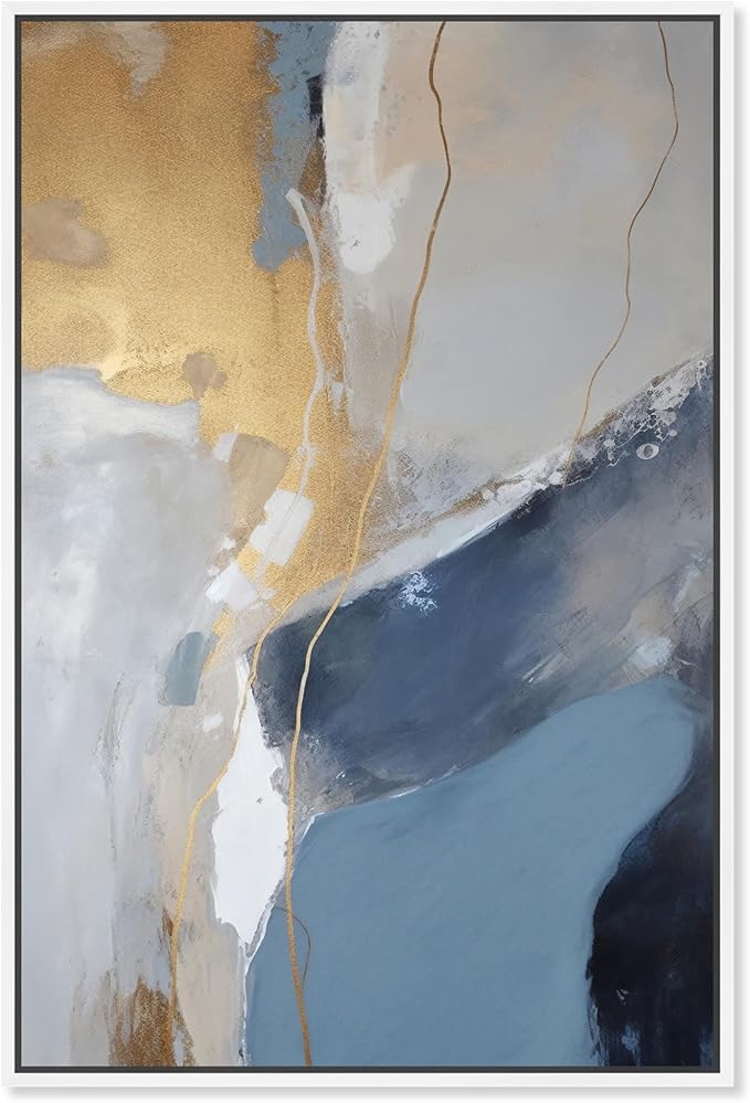 Art Remedy This Close Canvas Timeless Abstract Wall Art, White Frame, 24" x 36"