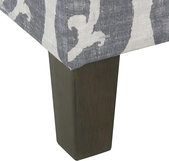 Home Decor | Dinah Collection Modern Storage Ottoman | Ottoman with Storage for Living Room & Bedroom(Blue Slate)