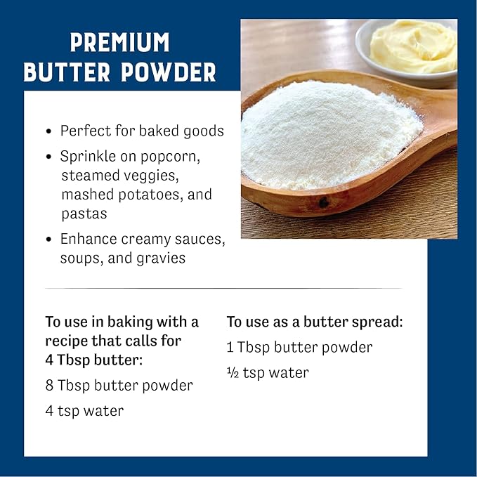 Judee's Gluten Free Butter Powder Bulk - Keto Baking & Keto Snacks - Gluten-Free Recipes & Butter Powder for Baking - 5 lb